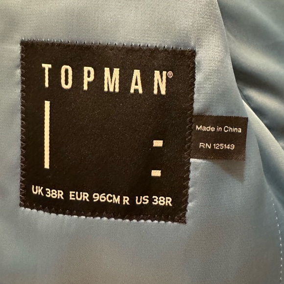 Topman 1-button blazer (navy; 38R) - Picture 6 of 11